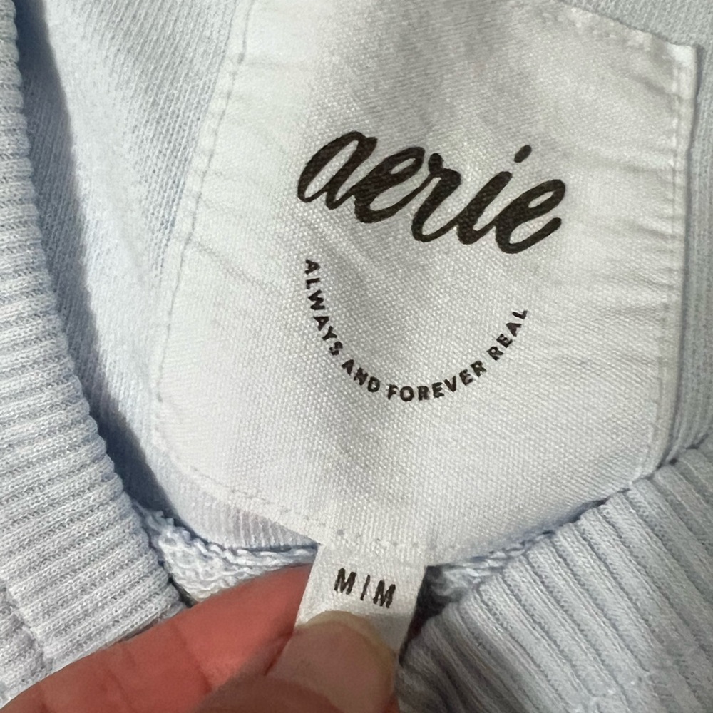 Aerie Light Blue Sweatshirt - Picture 7 of 9